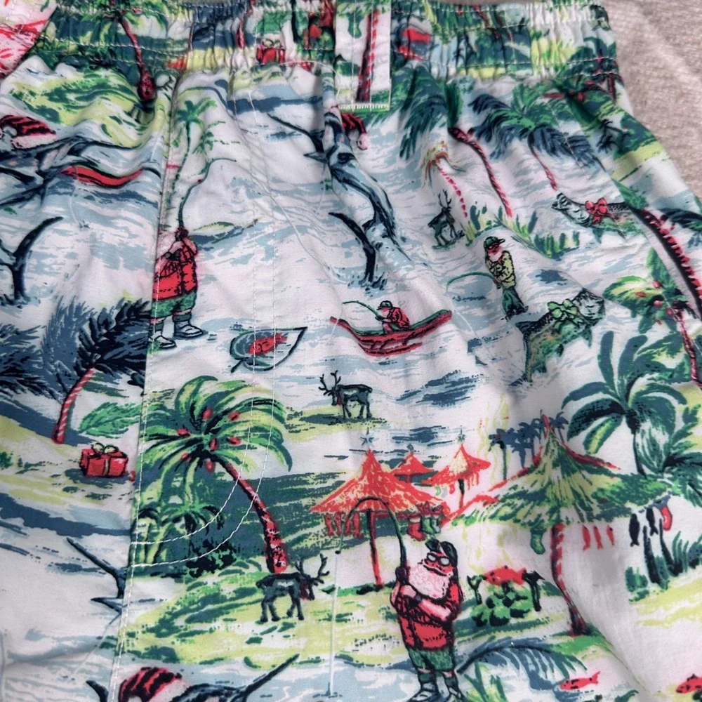 Columbia PFG Men's Swim Trunks Shorts Tropical Fish Print Elastic Waist Size S - Picture 15 of 16